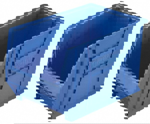 Plastic Hopper Stacking Bin: Blue